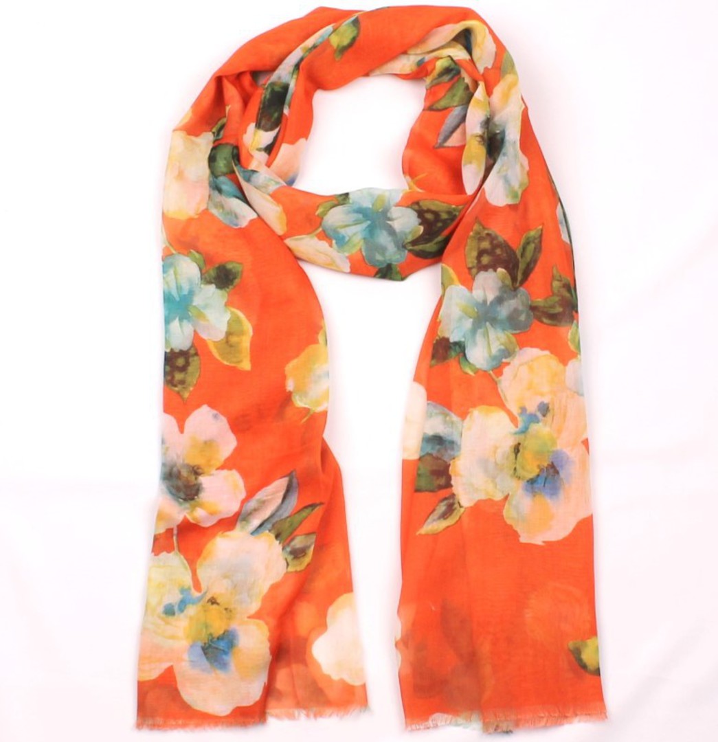 Alice & Lily printed  scarf floral orange Style:SC/4643ORA image 0